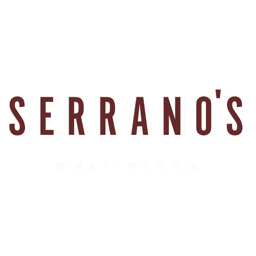 Serrano's Deli Pizza logo.